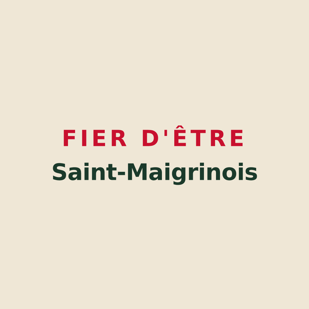 Tote bag « Fier d'être Saint-Maigrinois » — design pour Saint-Maigrin