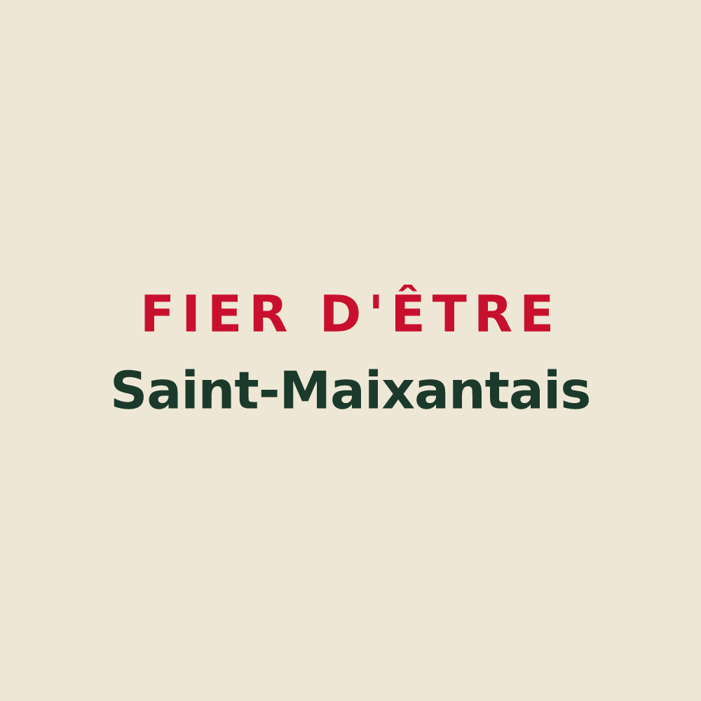 Tote bag « Fier d'être Saint-Maixantais » — design pour Saint-Maixant