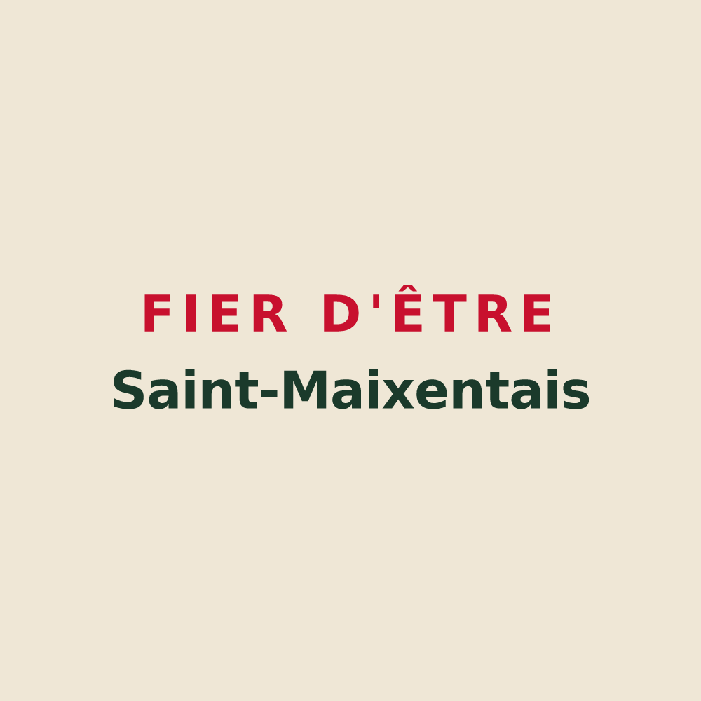 Tote bag « Fier d'être Saint-Maixentais » — design pour Saint-Maixent