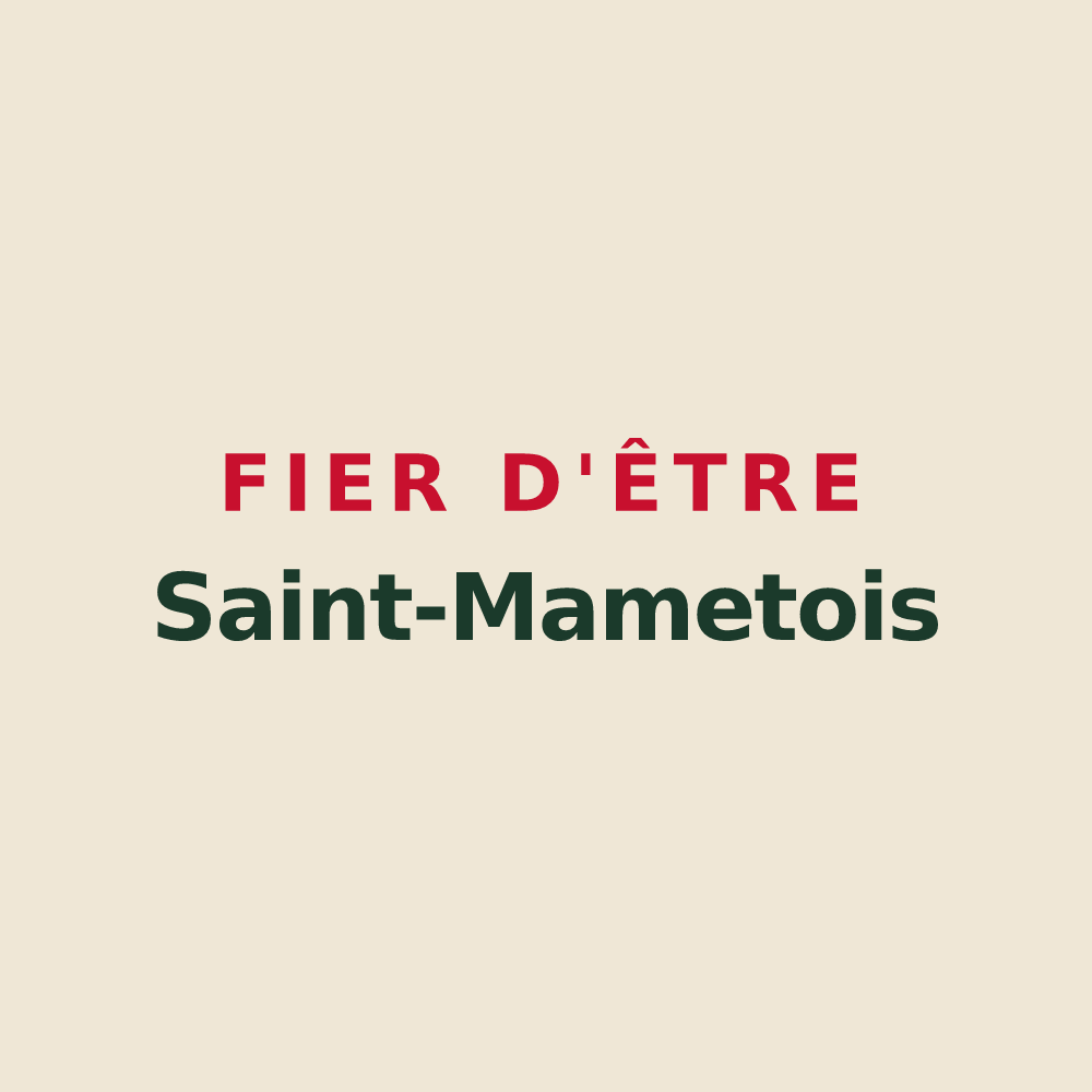 Tote bag « Fier d'être Saint-Mametois » — design pour Saint-Mamet