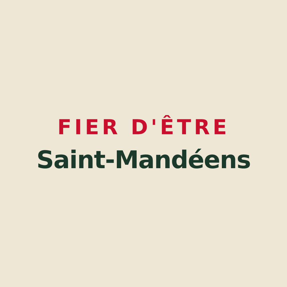 Tote bag « Fier d'être Saint-Mandéens » — design pour Saint-Mandé-sur-Brédoire