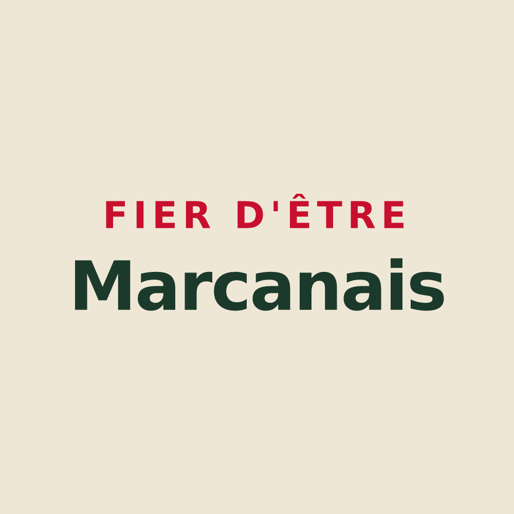 Tote bag « Fier d'être Marcanais » — design pour Saint-Marcan