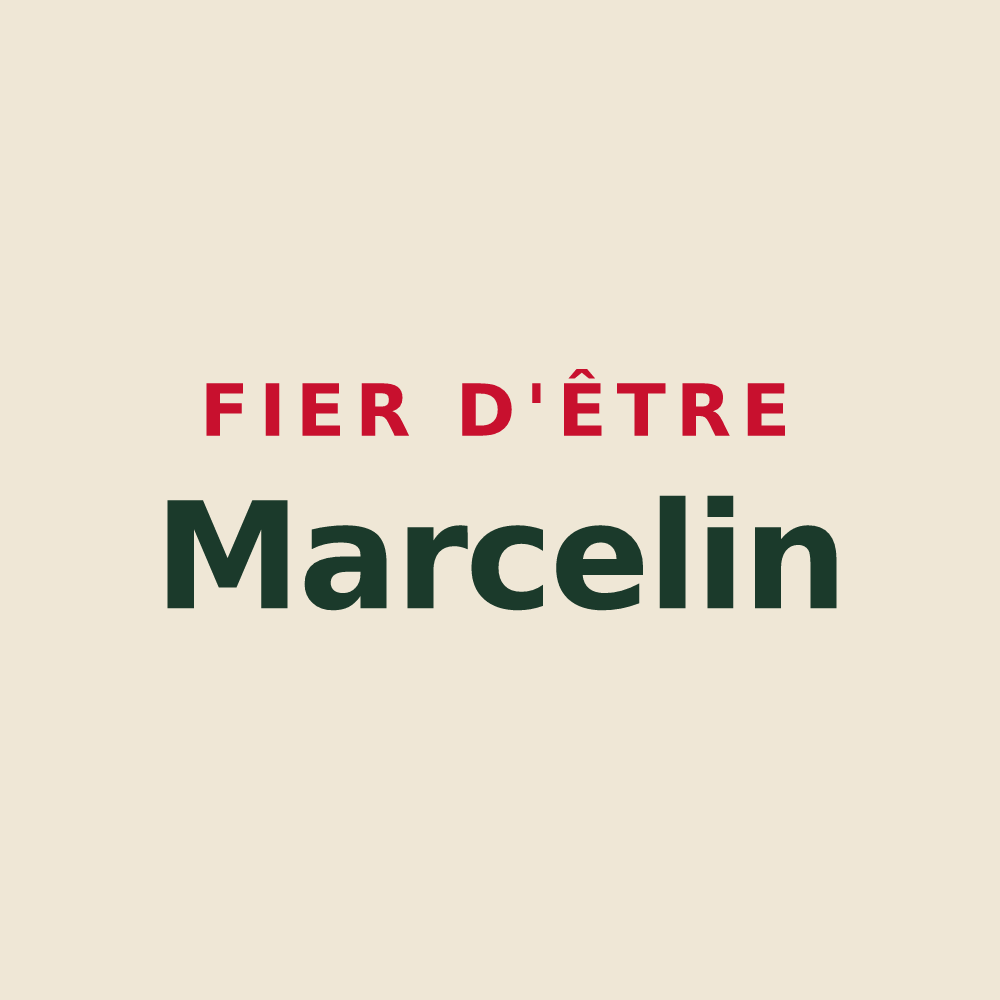 Tote bag « Fier d'être Marcelin » — design pour Saint-Marceau