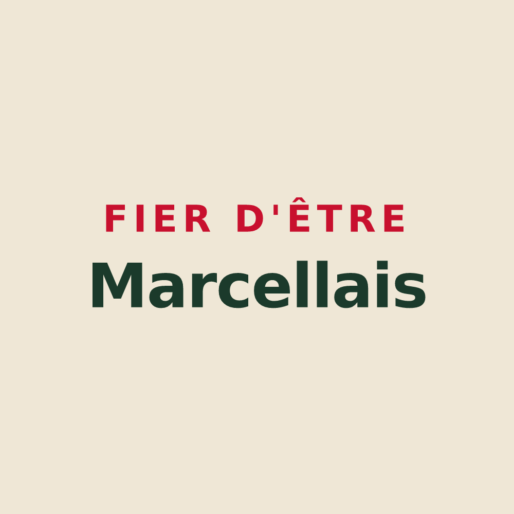 Tote bag « Fier d'être Marcellais » — design pour Saint-Marcel