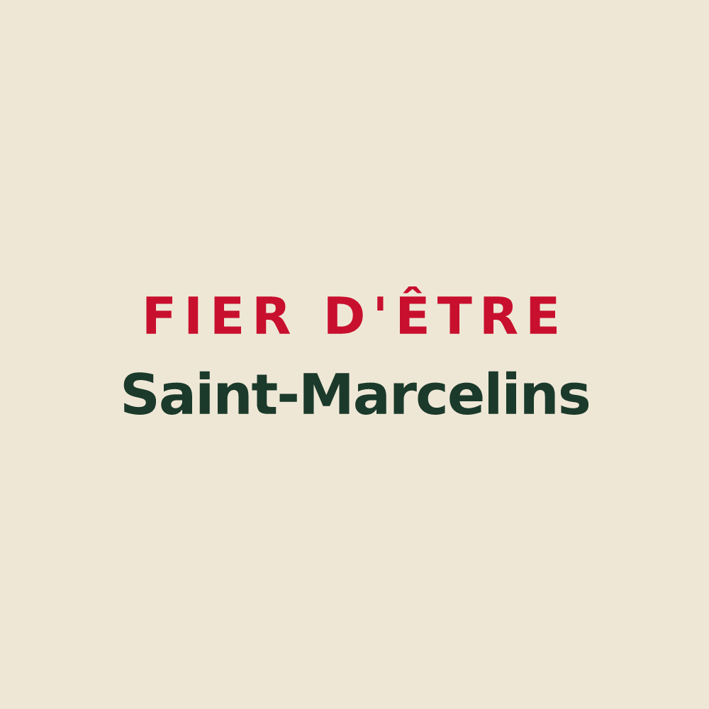 Tote bag « Fier d'être Saint-Marcelins » — design pour Saint-Marcel