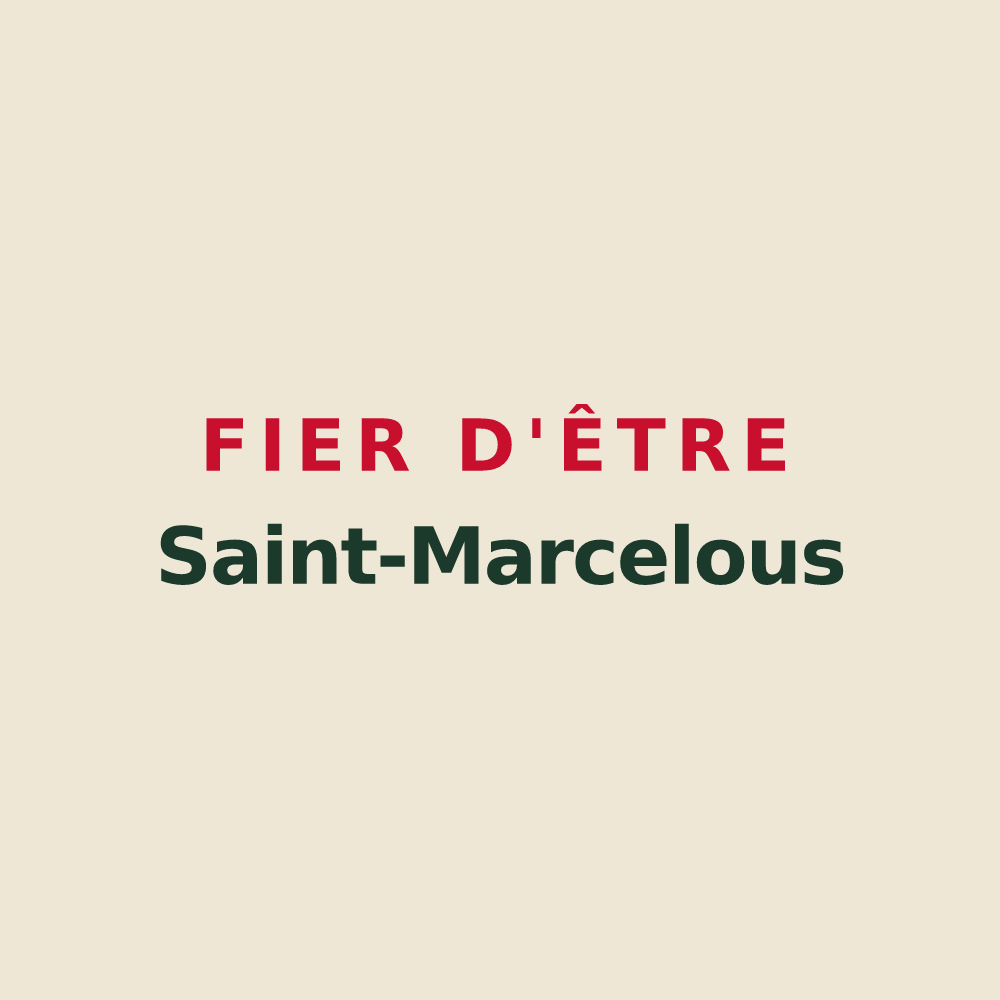 Tote bag « Fier d'être Saint-Marcelous » — design pour Saint-Marcel-lès-Sauzet