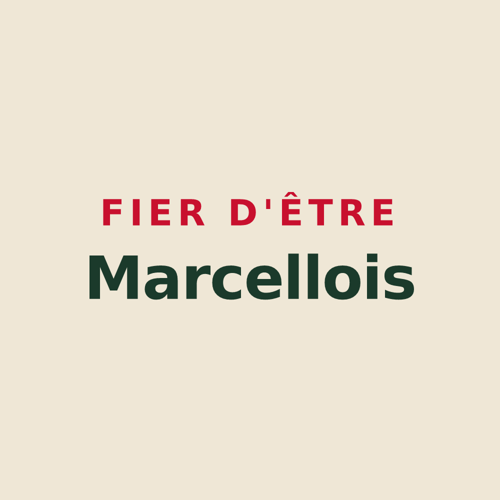 Tote bag « Fier d'être Marcellois » — design pour Saint-Marcel-Paulel