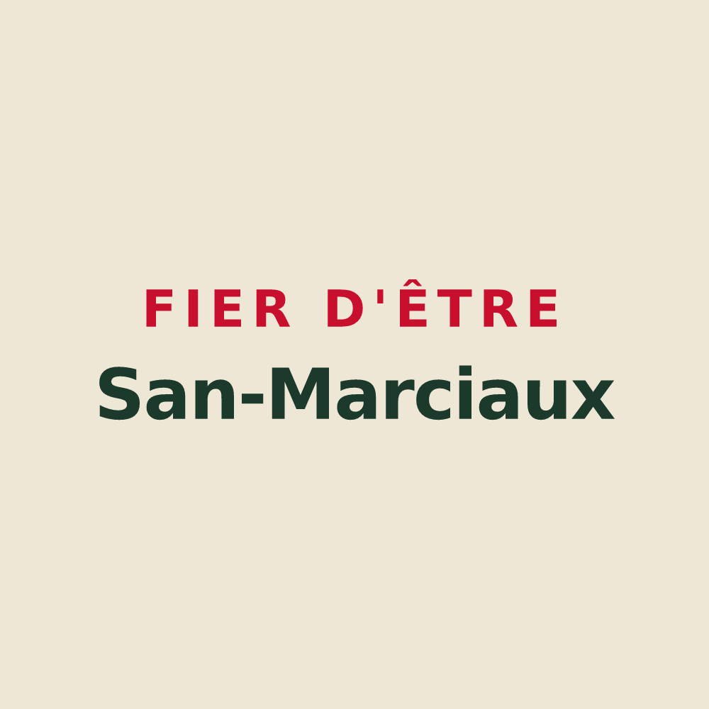 Tote bag « Fier d'être San-Marciaux » — design pour Saint-Marcel