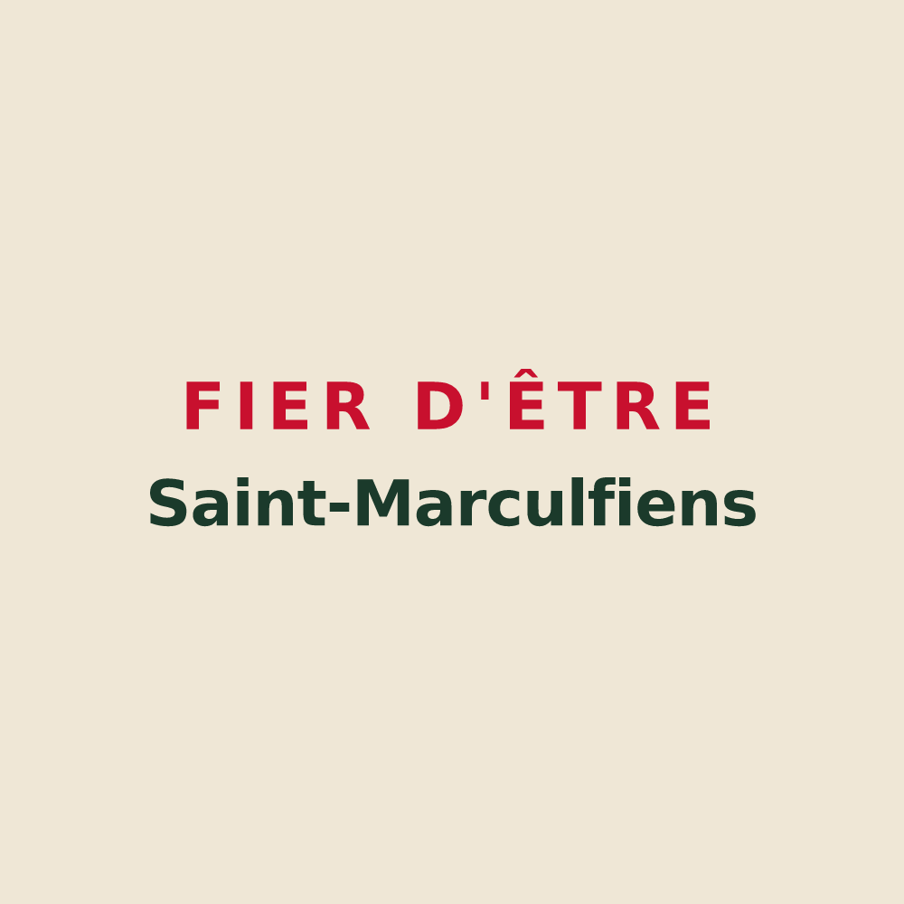 Tote bag « Fier d'être Saint-Marculfiens » — design pour Saint-Marcouf