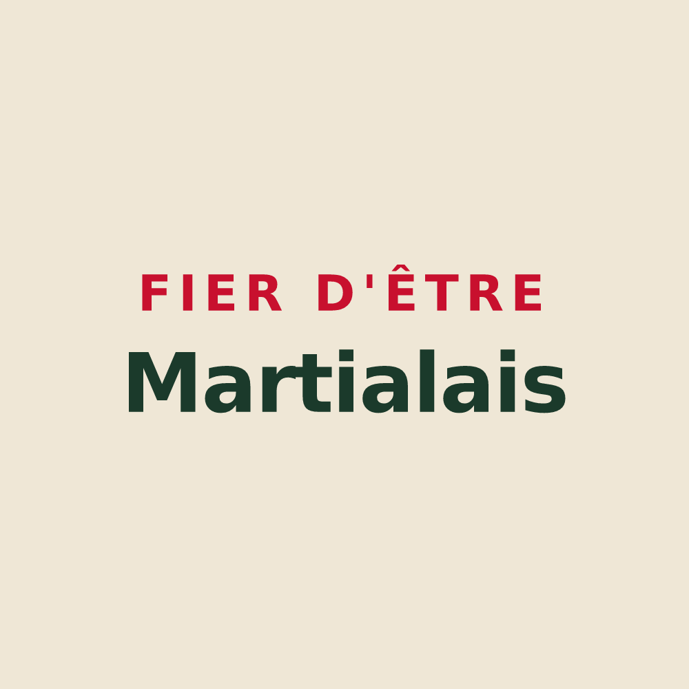 Tote bag « Fier d'être Martialais » — design pour Saint-Martial-de-Gimel