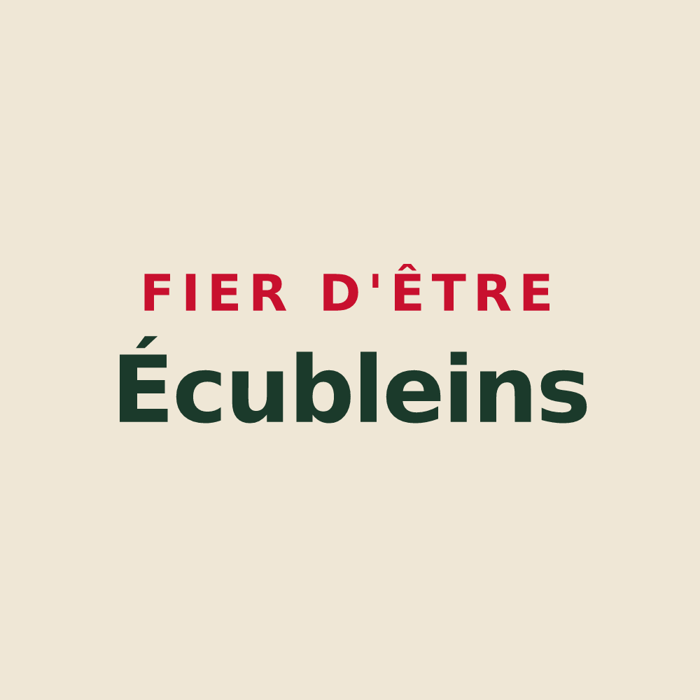 Tote bag « Fier d'être Écubleins » — design pour Saint-Martin-d'Écublei