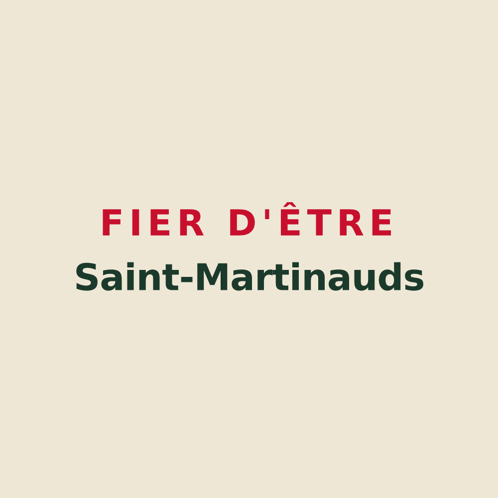 Tote bag « Fier d'être Saint-Martinauds » — design pour Saint-Martin-de-Coux