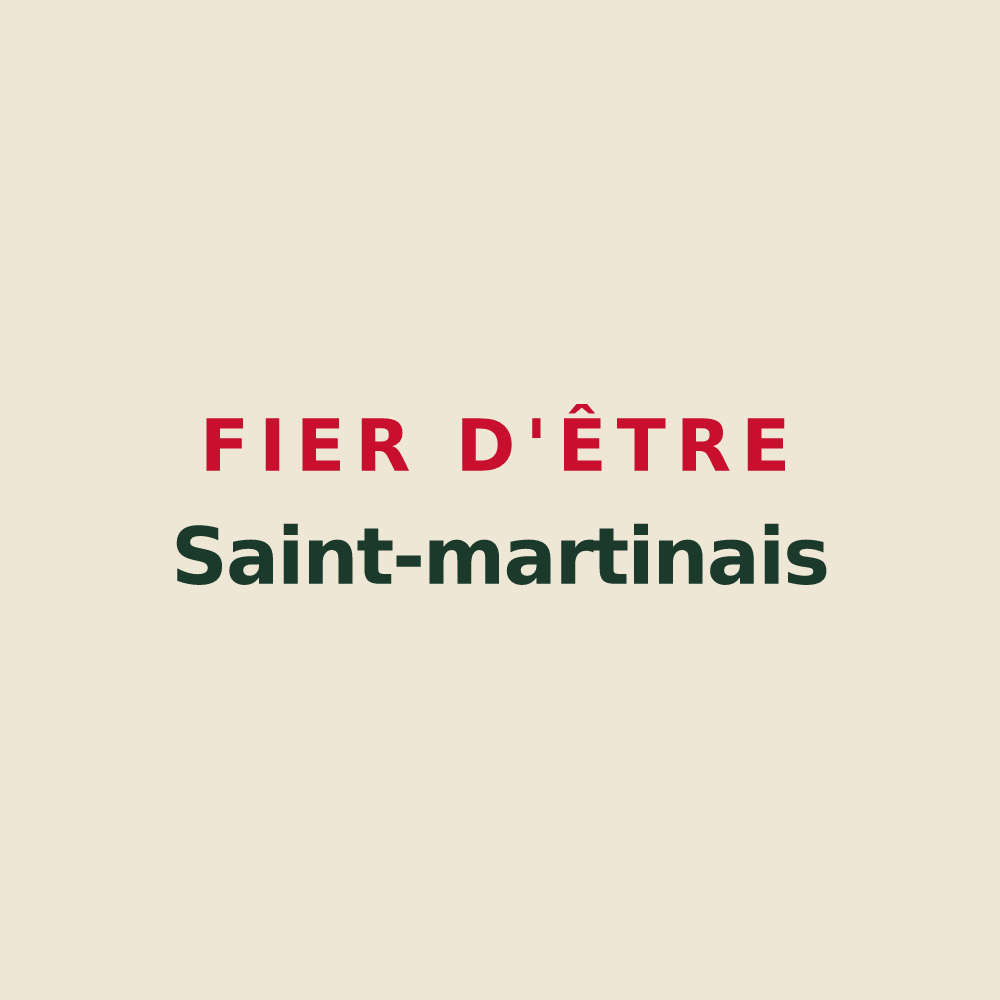Tote bag « Fier d'être Saint-martinais » — design pour Saint-Martin-de-Goyne