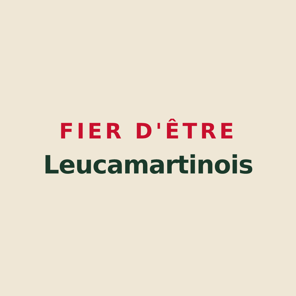 Tote bag « Fier d'être Leucamartinois » — design pour Saint-Martin-de-la-Lieue