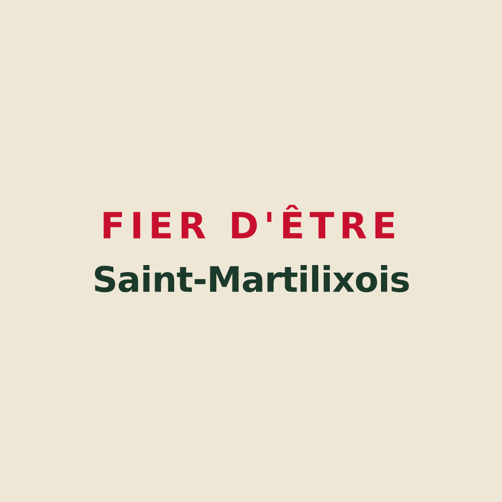 Tote bag « Fier d'être Saint-Martilixois » — design pour Saint-Martin-de-Lixy