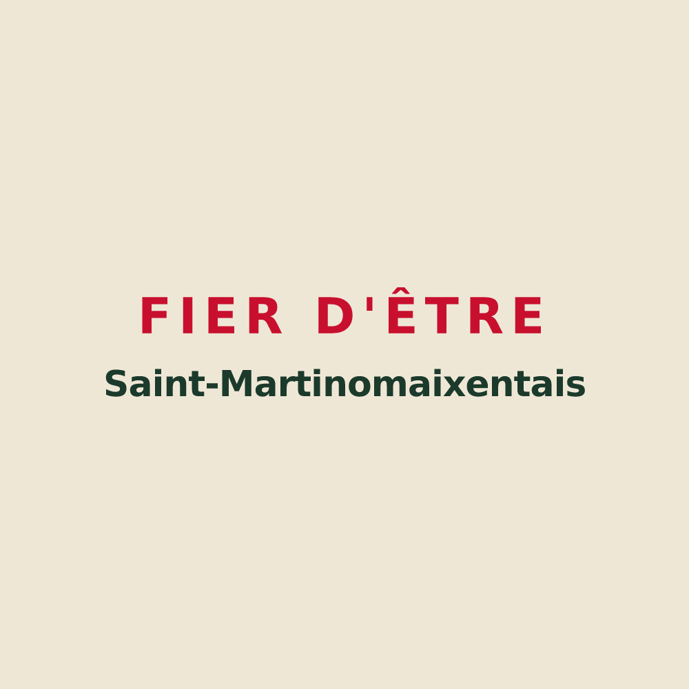 Tote bag « Fier d'être Saint-Martinomaixentais » — design pour Saint-Martin-de-Saint-Maixent