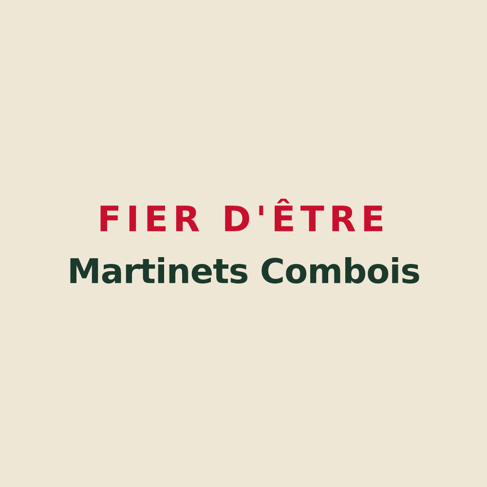 Tote bag « Fier d'être Martinets Combois » — design pour Saint-Martin-des-Combes