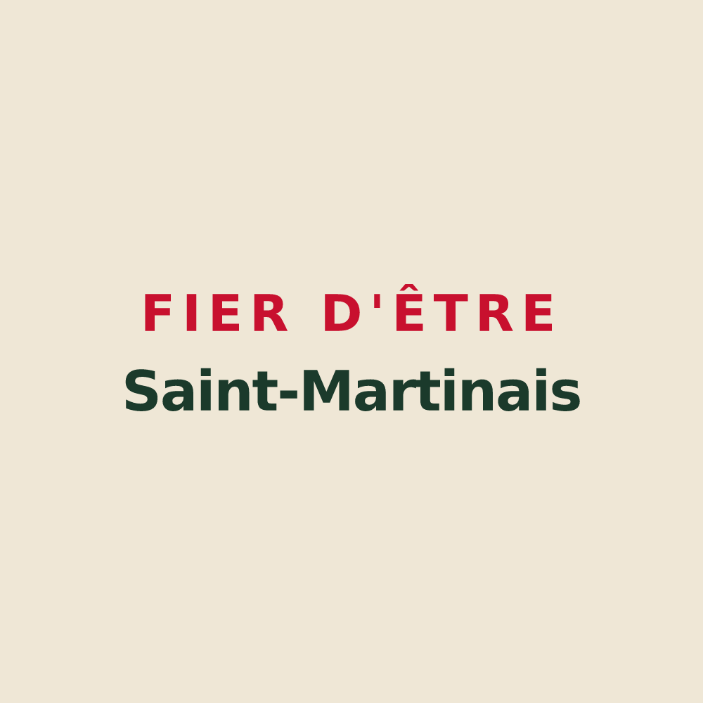 Tote bag « Fier d'être Saint-Martinais » — design pour Saint-Martin-des-Entrées