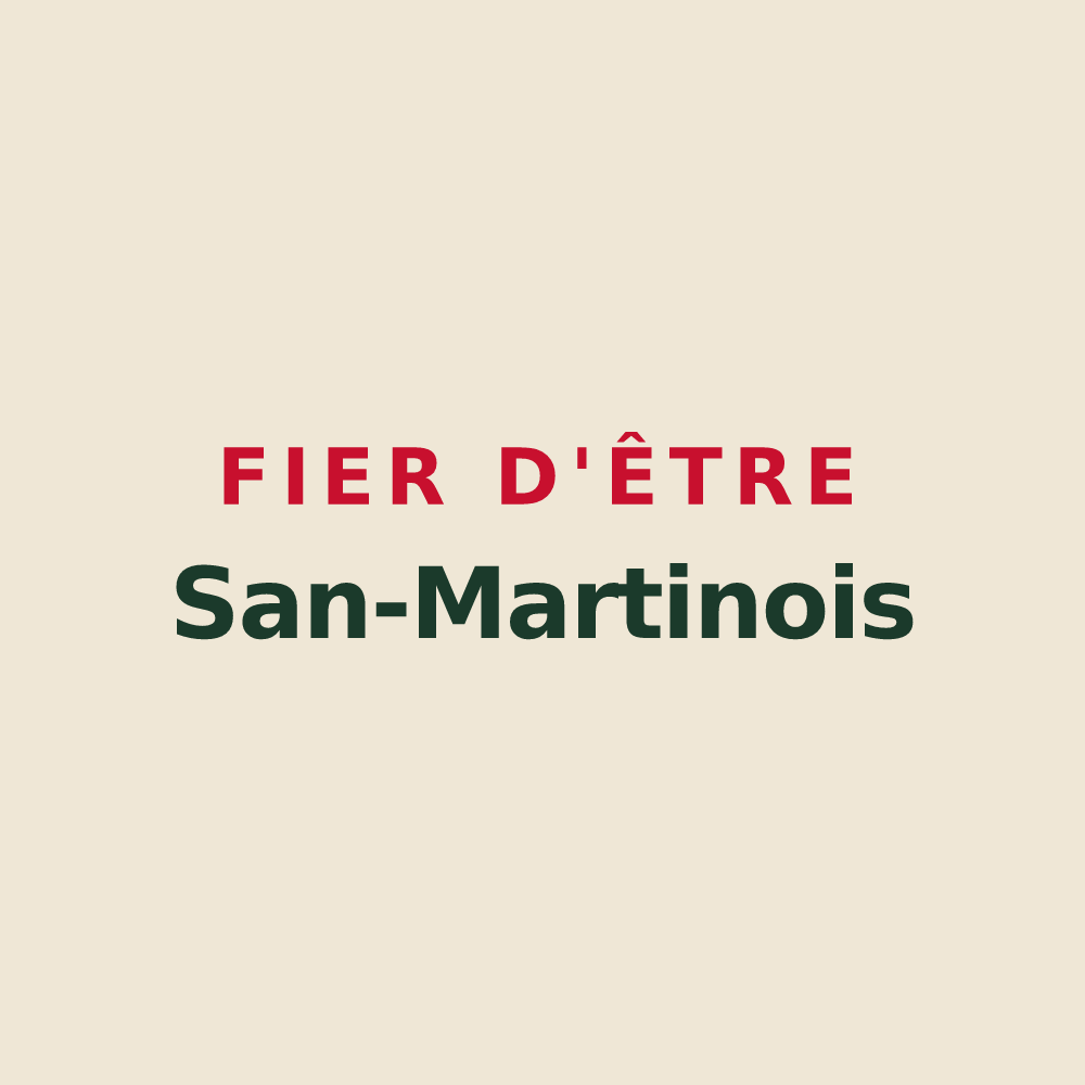 Tote bag « Fier d'être San-Martinois » — design pour Saint-Martin-du-Frêne