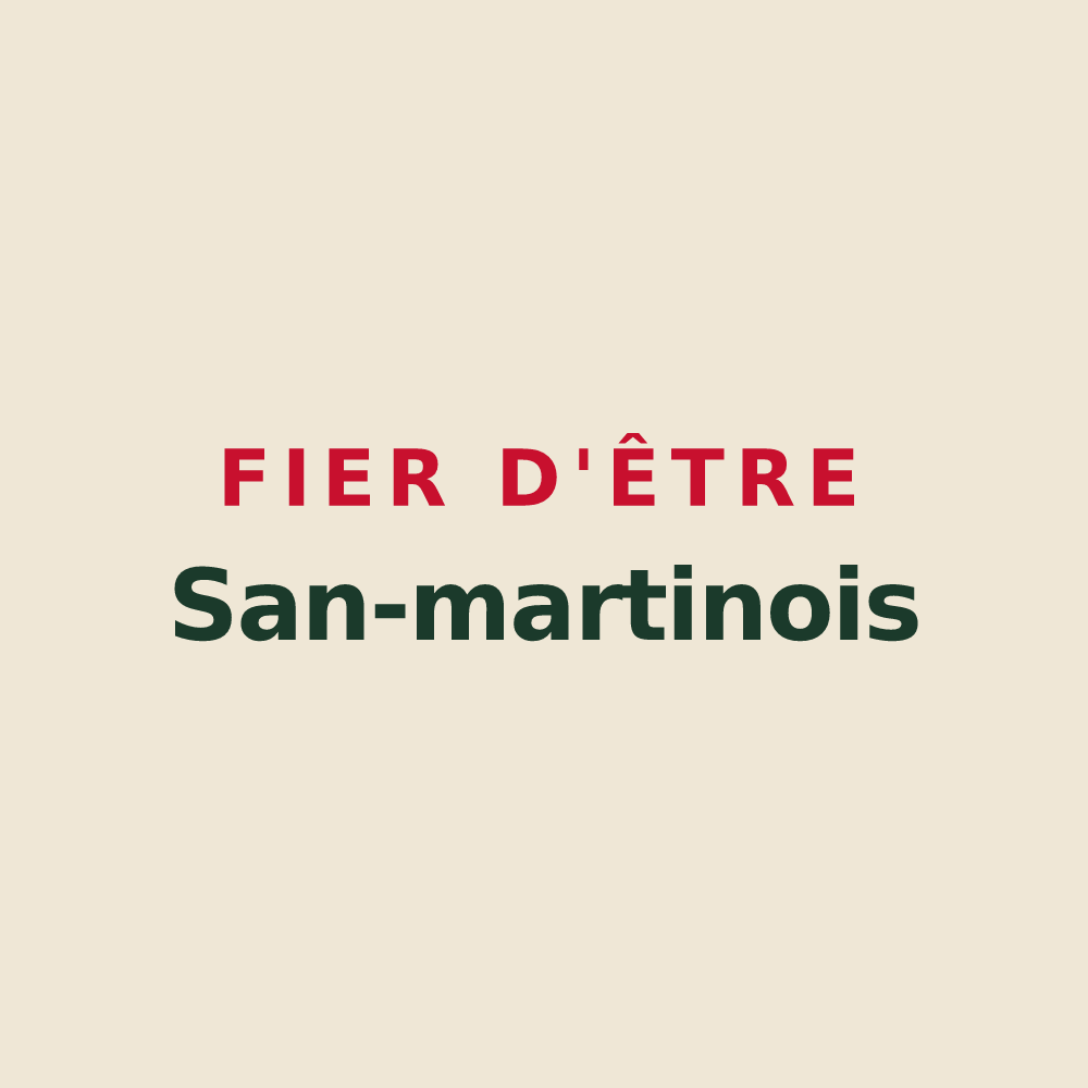 Tote bag « Fier d'être San-martinois » — design pour Saint-Martin-en-Bière