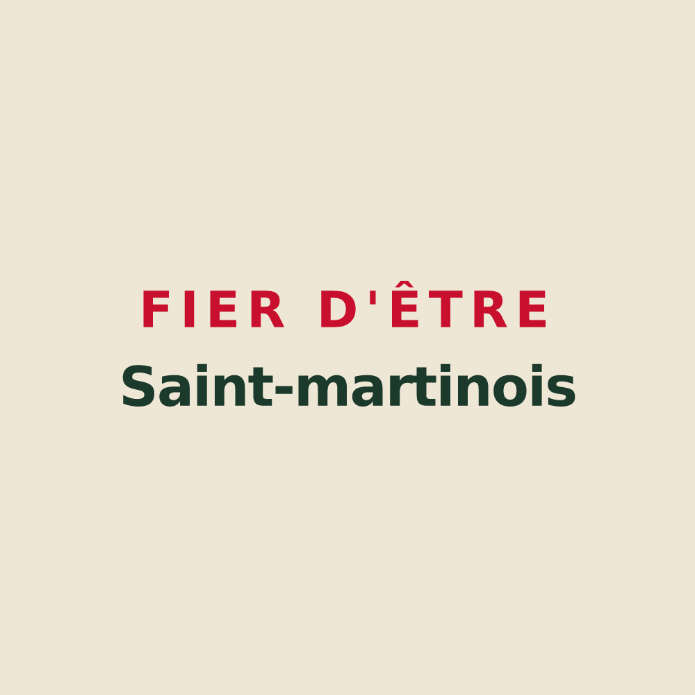 Tote bag « Fier d'être Saint-martinois » — design pour Saint-Martin-le-Beau