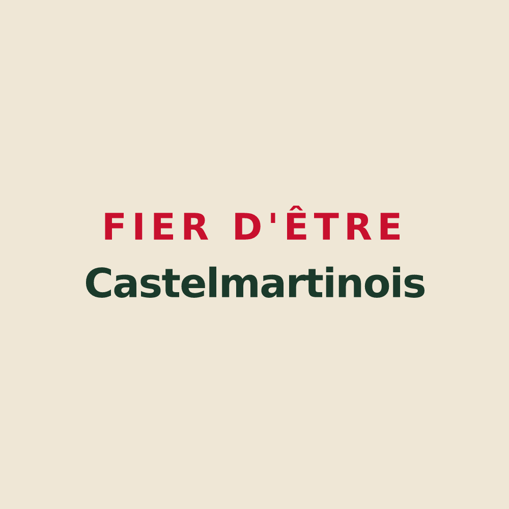 Tote bag « Fier d'être Castelmartinois » — design pour Saint-Martin-le-Châtel
