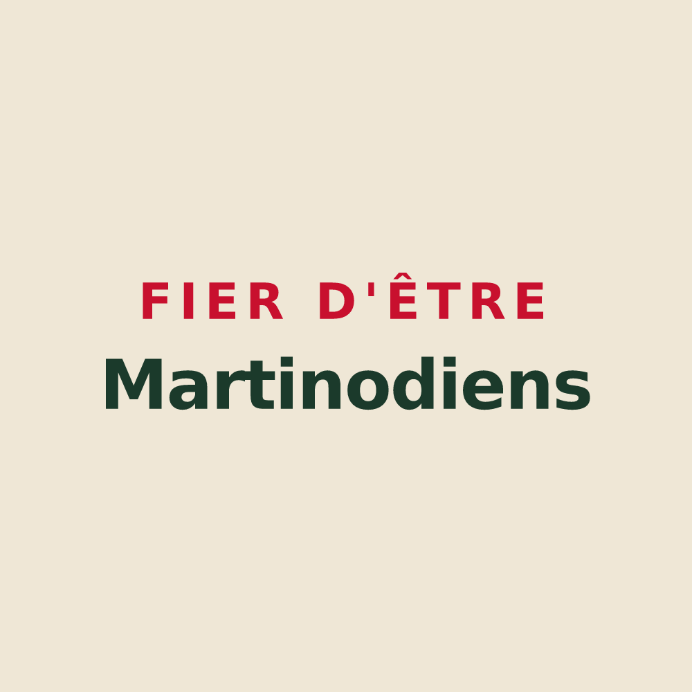 Tote bag « Fier d'être Martinodiens » — design pour Saint-Martin-le-Nœud