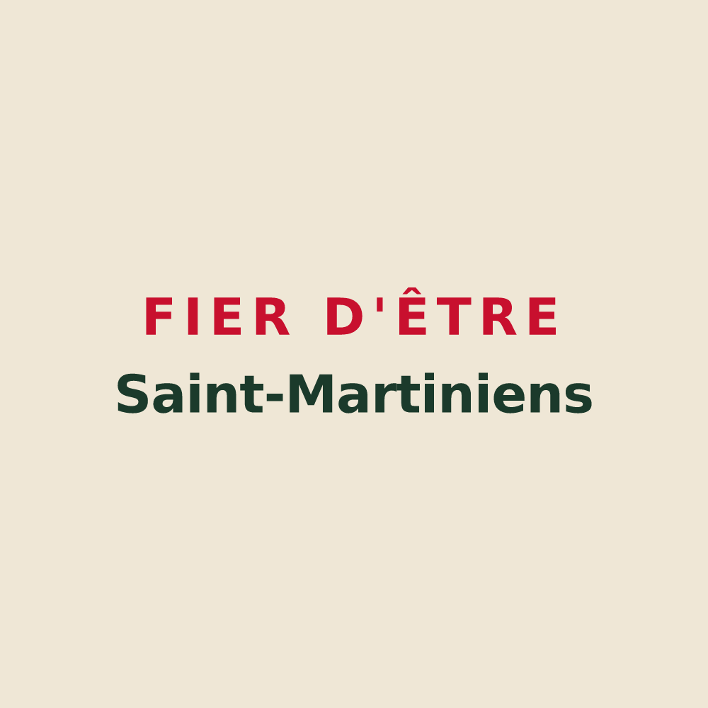 Tote bag « Fier d'être Saint-Martiniens » — design pour Saint-Martin-le-Vieux
