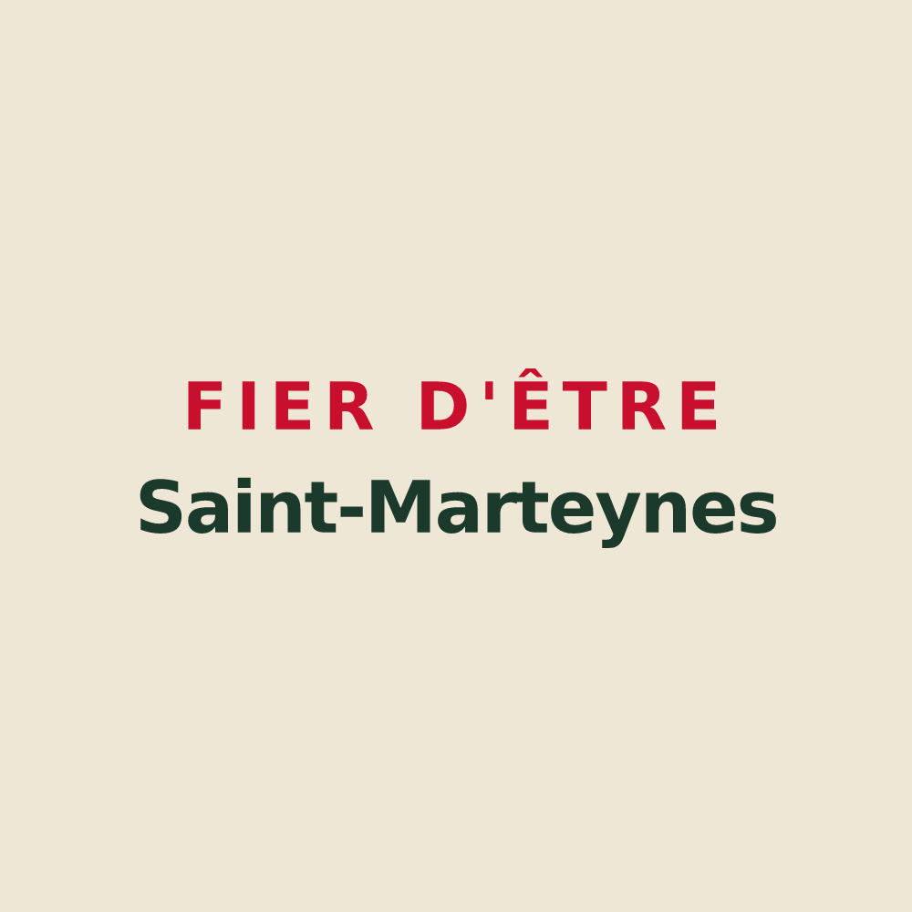 Tote bag « Fier d'être Saint-Marteynes » — design pour Saint-Martin-lès-Seyne