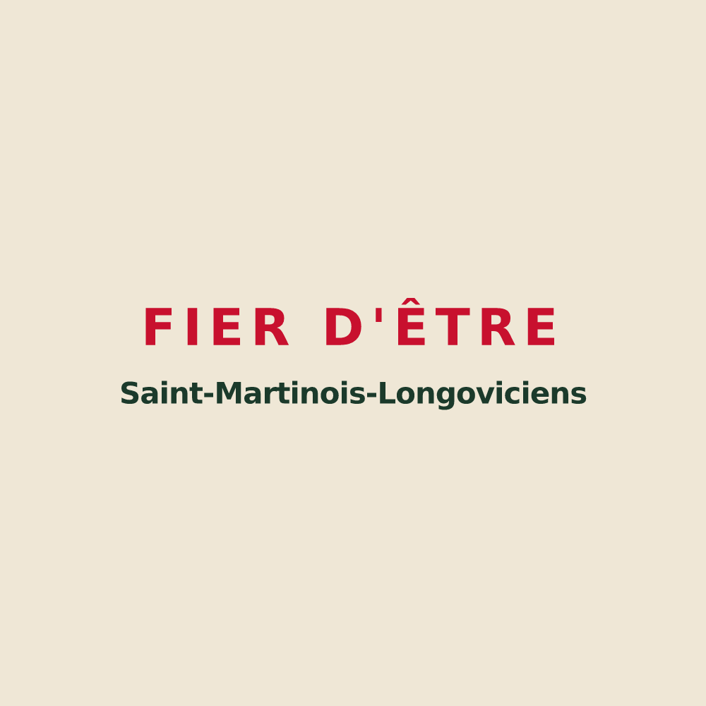 Tote bag « Fier d'être Saint-Martinois-Longoviciens » — design pour Saint-Martin-Longueau