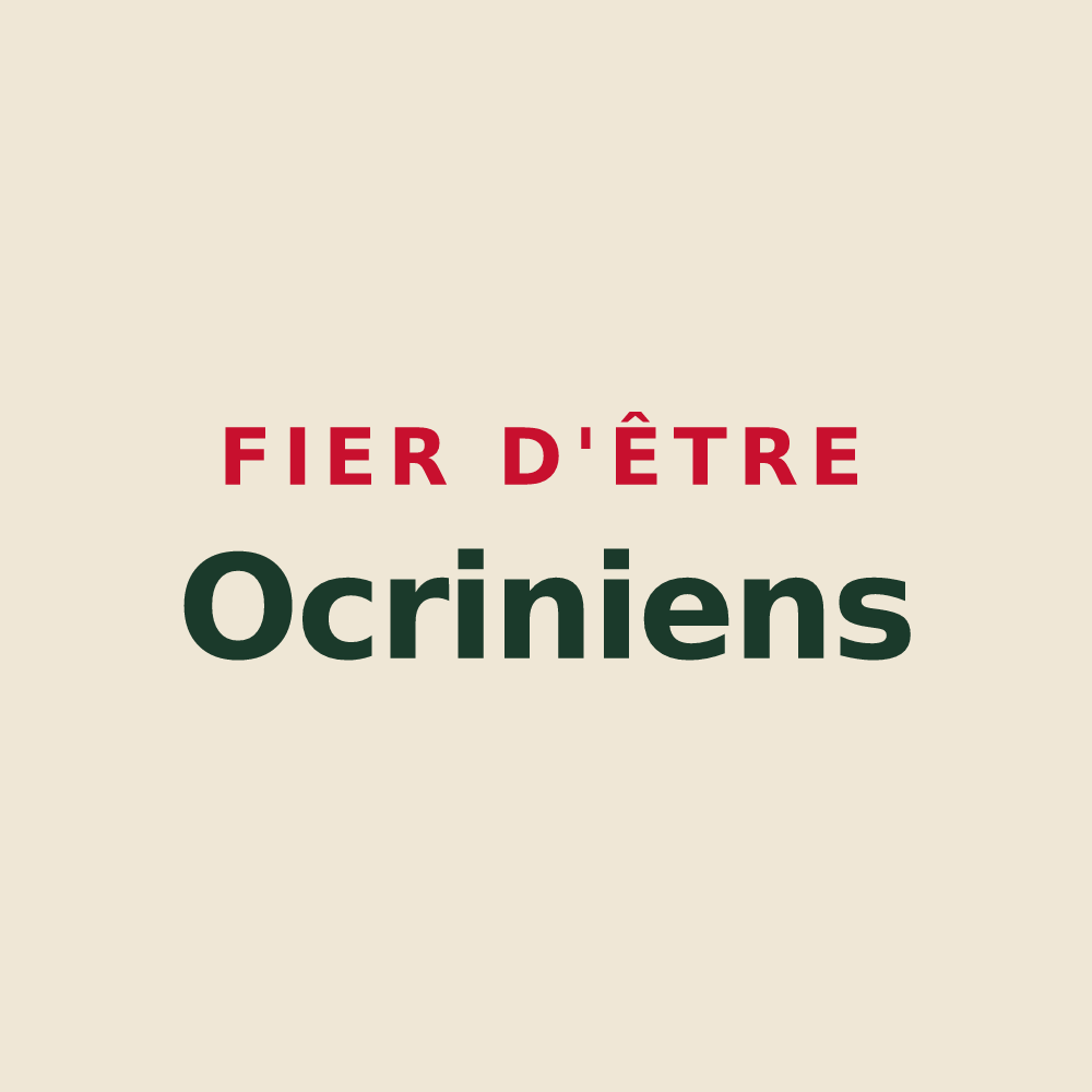 Tote bag « Fier d'être Ocriniens » — design pour Saint-Martin-sur-Ocre