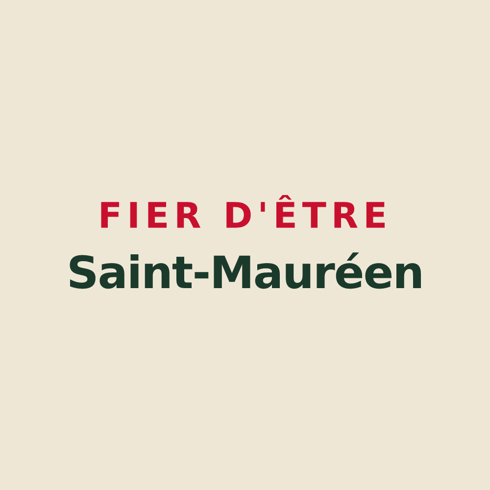 Tote bag « Fier d'être Saint-Mauréen » — design pour Saint-Maur-des-Bois