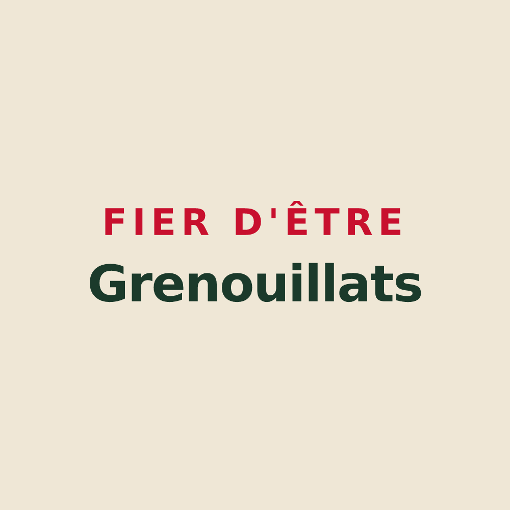 Tote bag « Fier d'être Grenouillats » — design pour Saint-Maurice-de-Satonnay