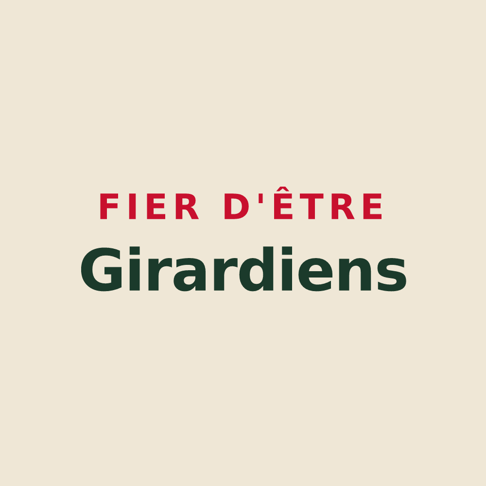 Tote bag « Fier d'être Girardiens » — design pour Saint-Maurice-le-Girard