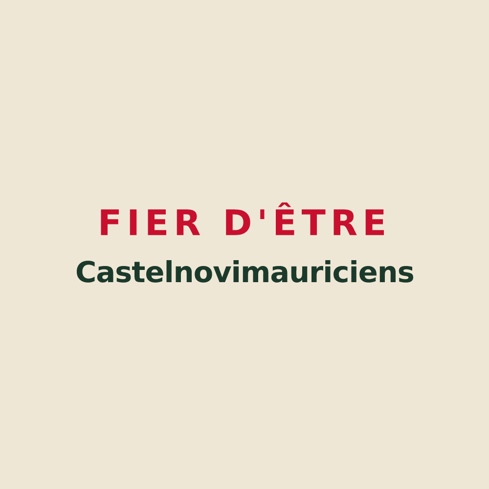 Tote bag « Fier d'être Castelnovimauriciens » — design pour Saint-Maurice-lès-Châteauneuf