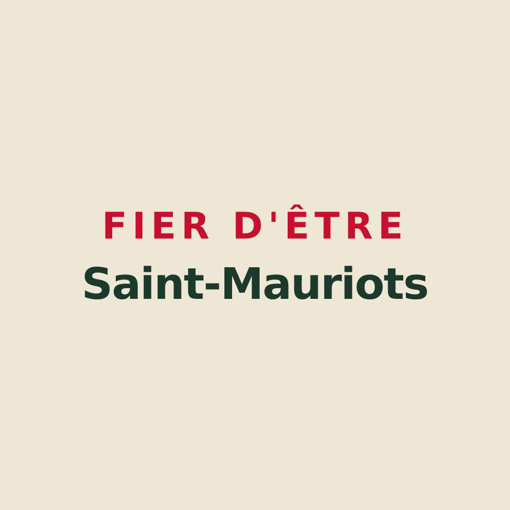 Tote bag « Fier d'être Saint-Mauriots » — design pour Saint-Maurice-sous-les-Côtes