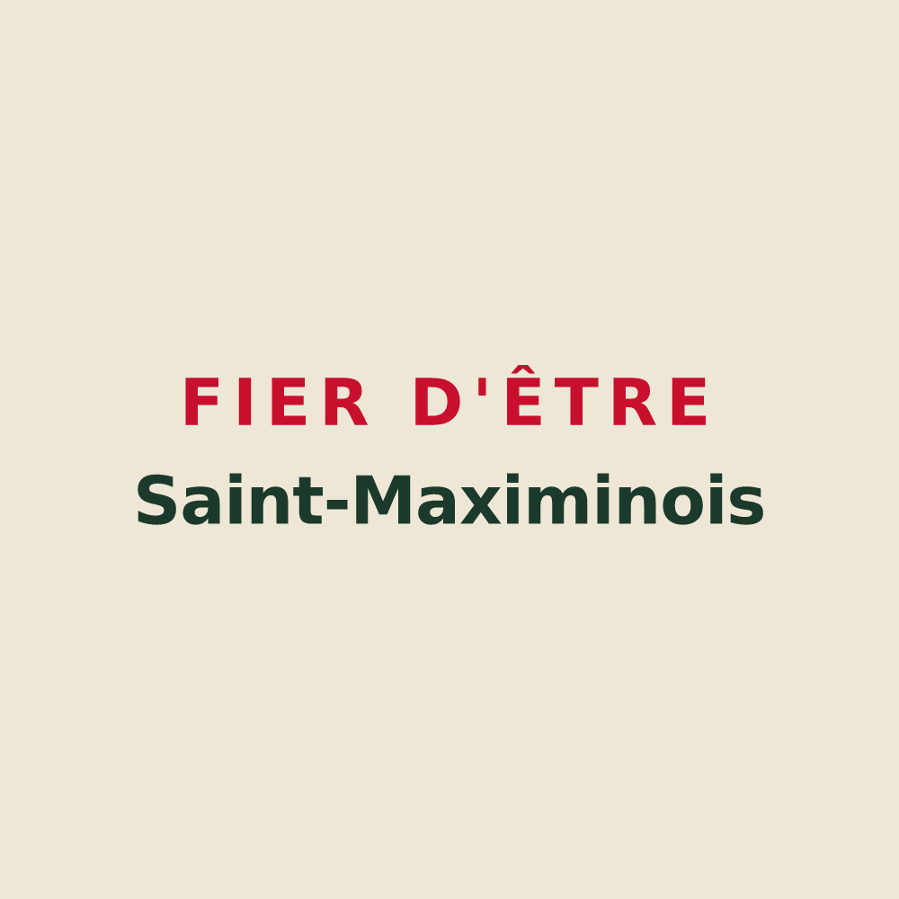 Tote bag « Fier d'être Saint-Maximinois » — design pour Saint-Maximin