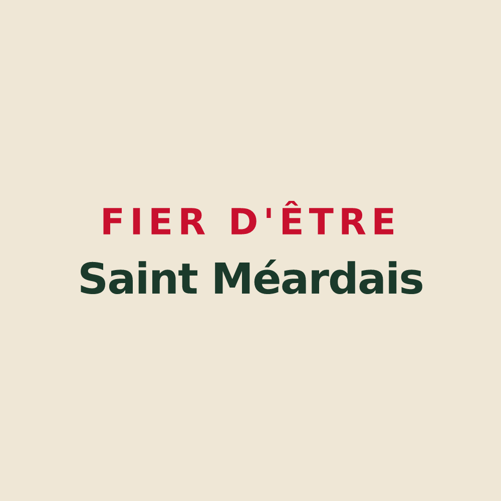Tote bag « Fier d'être Saint Méardais » — design pour Saint-Méard-de-Drône
