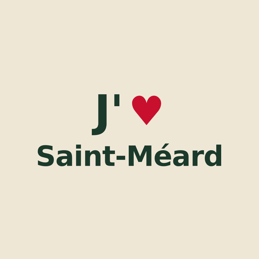 Tote bag personnalisé Saint-Méard — design J'aime Saint-Méard