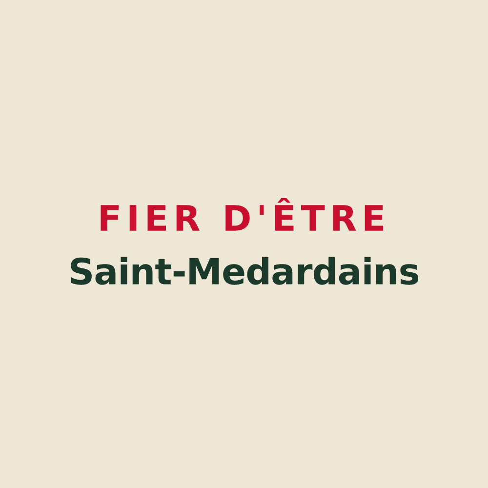 Tote bag « Fier d'être Saint-Medardains » — design pour Saint-Médard-d'Aunis