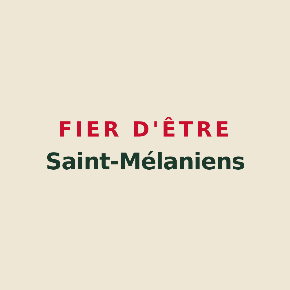 Tote bag « Fier d'être Saint-Mélaniens » — design pour Saint-Mélany