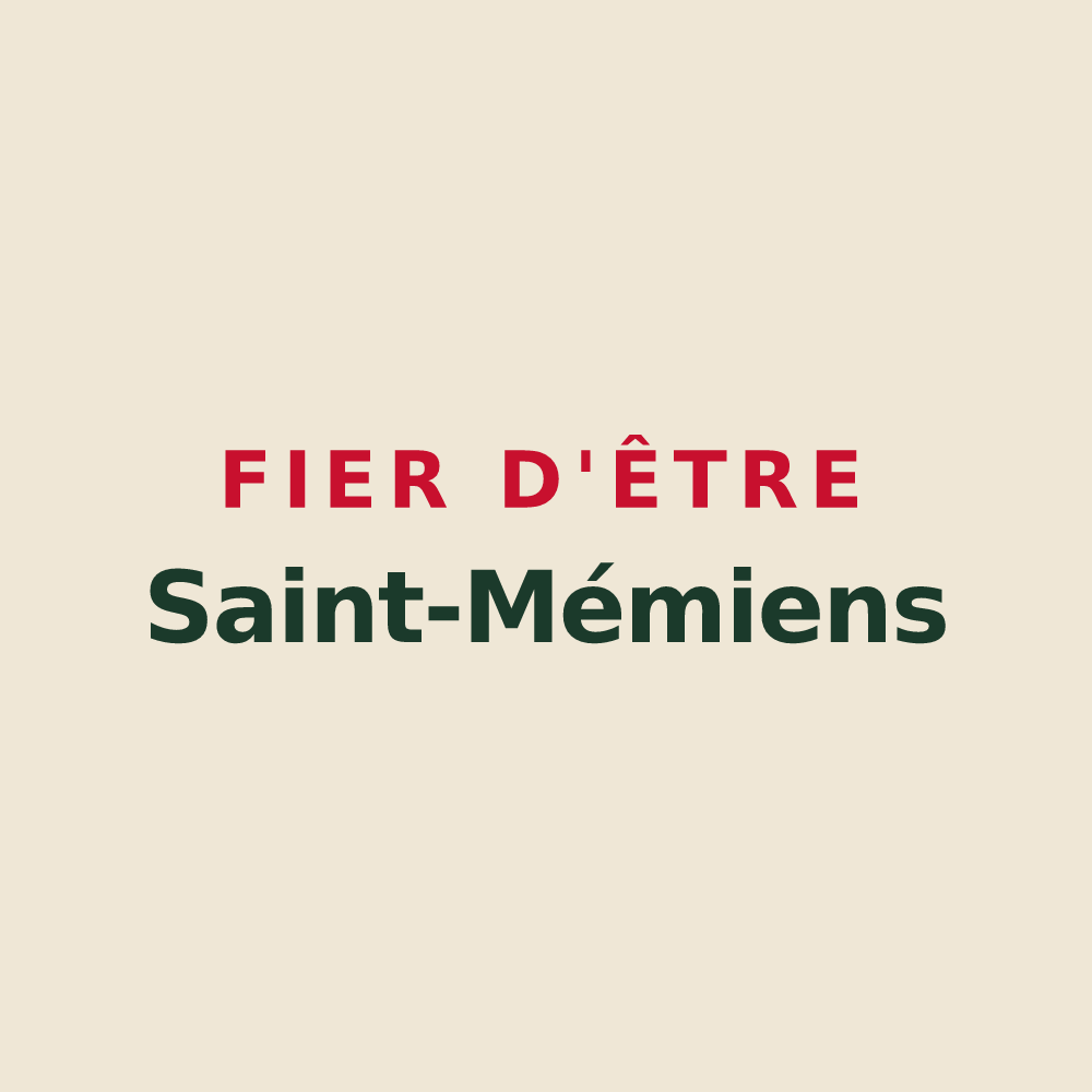 Tote bag « Fier d'être Saint-Mémiens » — design pour Saint-Même-les-Carrières