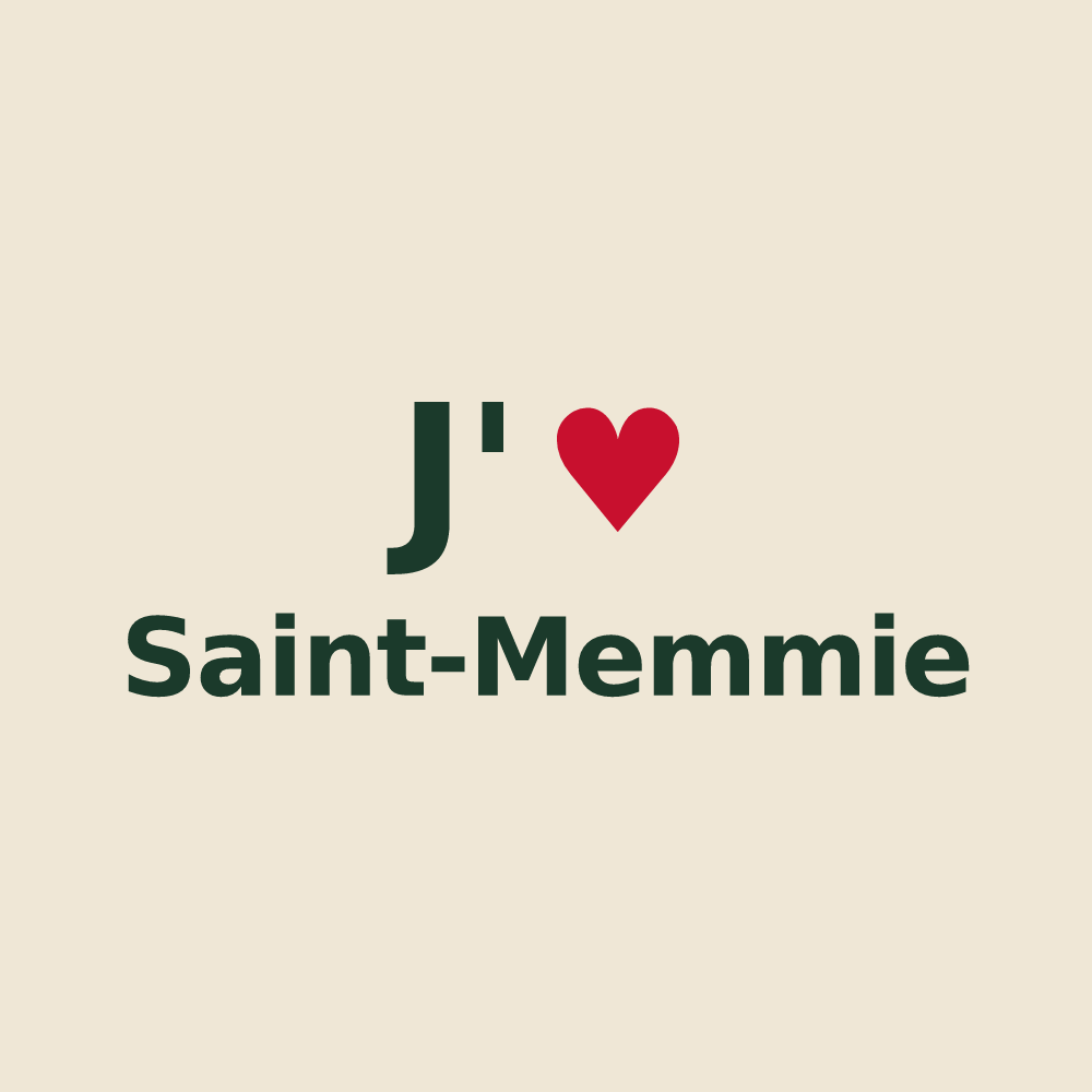 Tote bag personnalisé Saint-Memmie — design J'aime Saint-Memmie