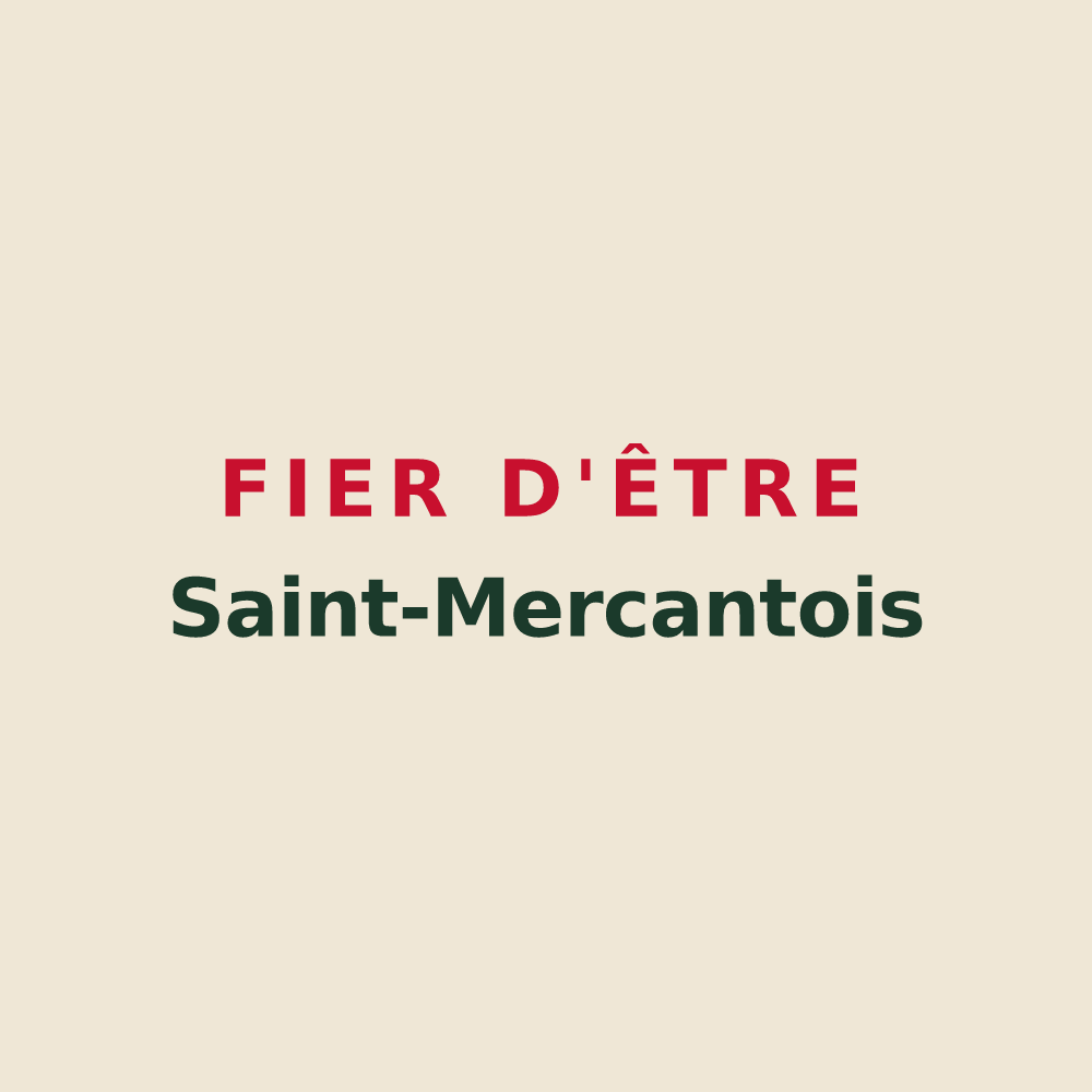 Tote bag « Fier d'être Saint-Mercantois » — design pour Saint-Merd-les-Oussines