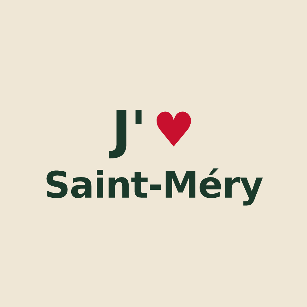 Tote bag personnalisé Saint-Méry — design J'aime Saint-Méry
