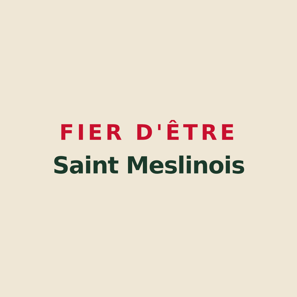 Tote bag « Fier d'être Saint Meslinois » — design pour Saint-Meslin-du-Bosc