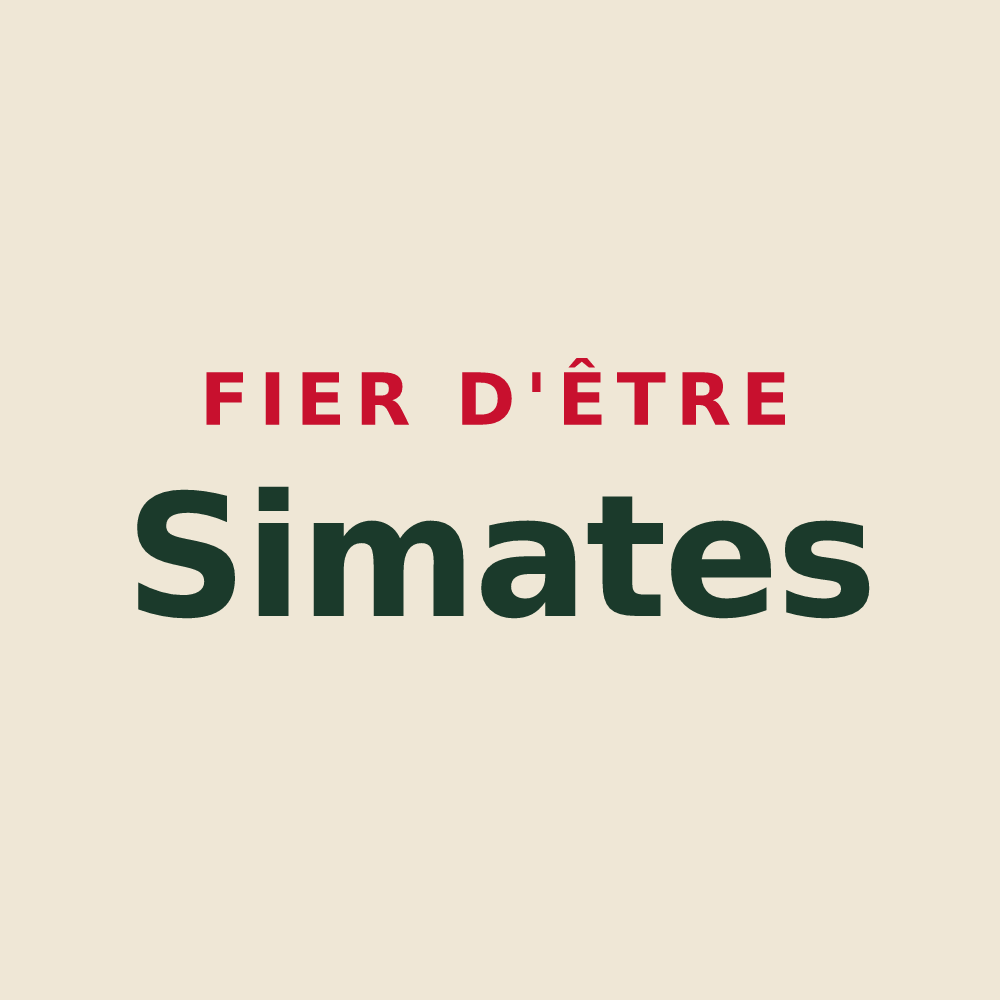 Tote bag « Fier d'être Simates » — design pour Saint-Mesmin