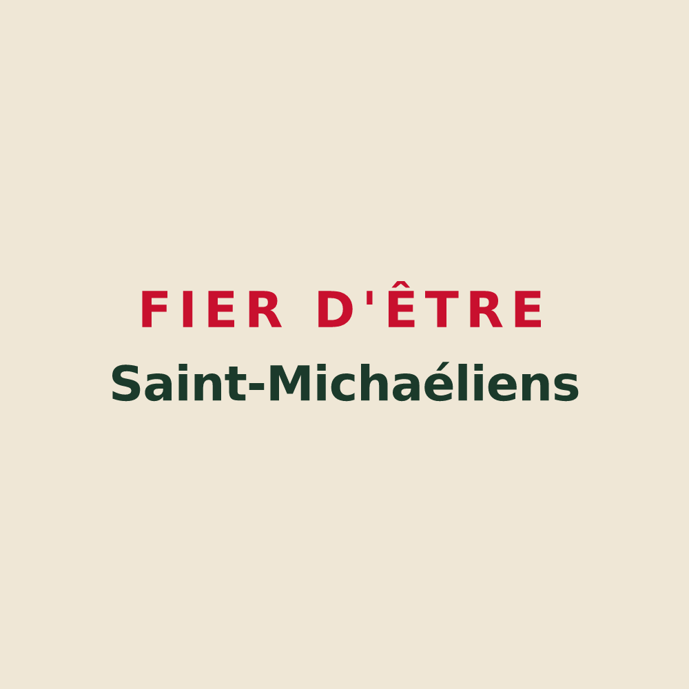 Tote bag « Fier d'être Saint-Michaéliens » — design pour Saint-Michel