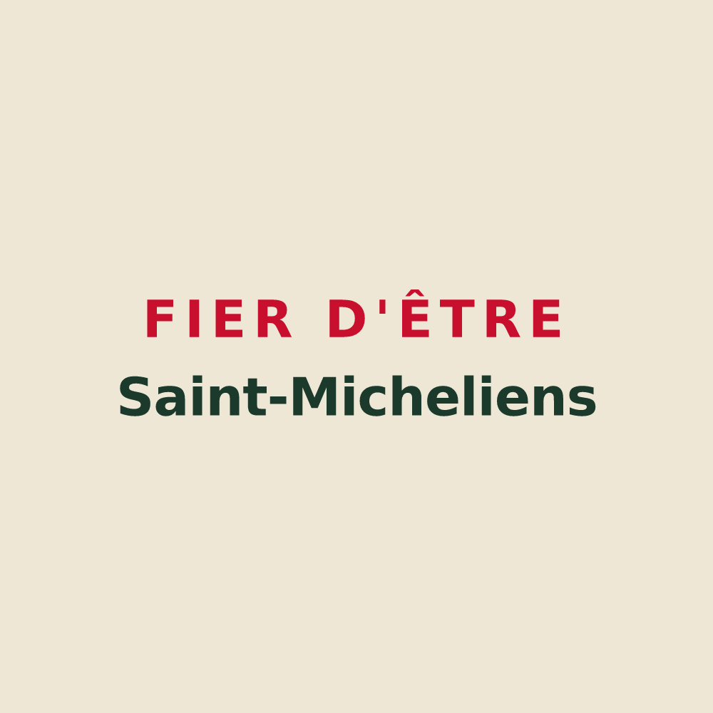 Tote bag « Fier d'être Saint-Micheliens » — design pour Saint-Michel-de-Dèze