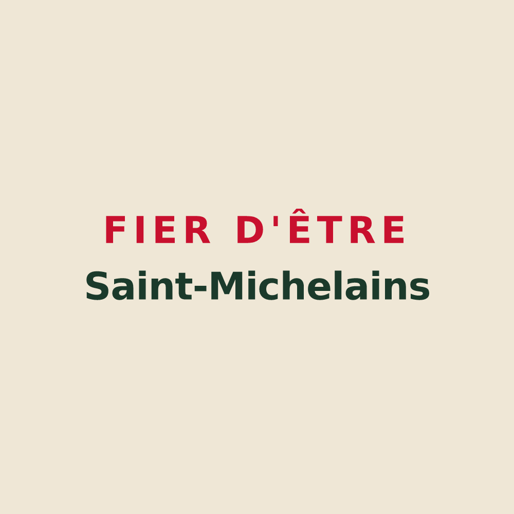 Tote bag « Fier d'être Saint-Michelains » — design pour Saint-Michel-de-Maurienne